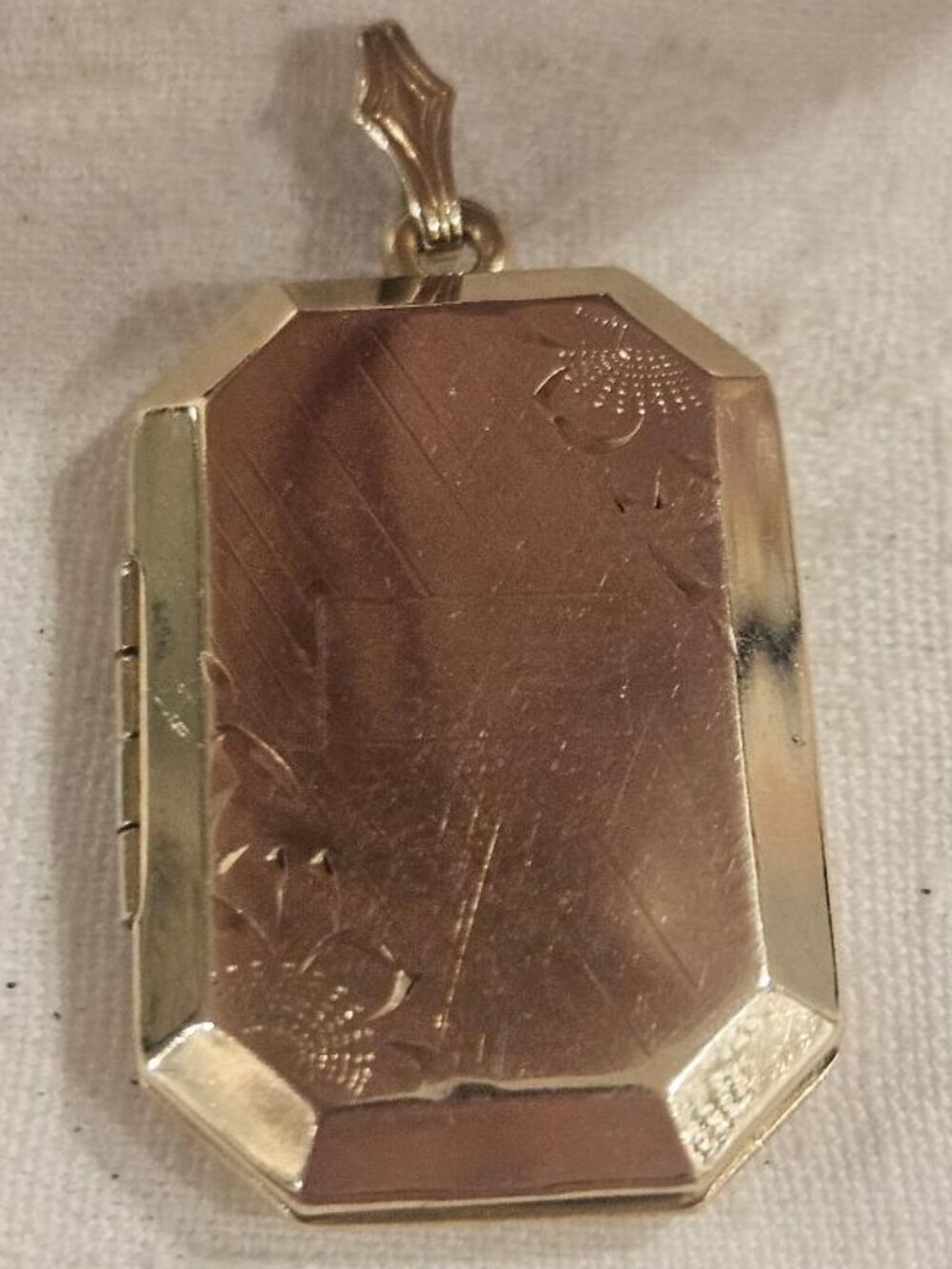 Vintage P&B 10K Gold Filled Over Sterling Silver Rectangular Locket